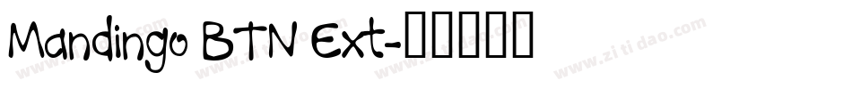 Mandingo BTN Ext字体转换